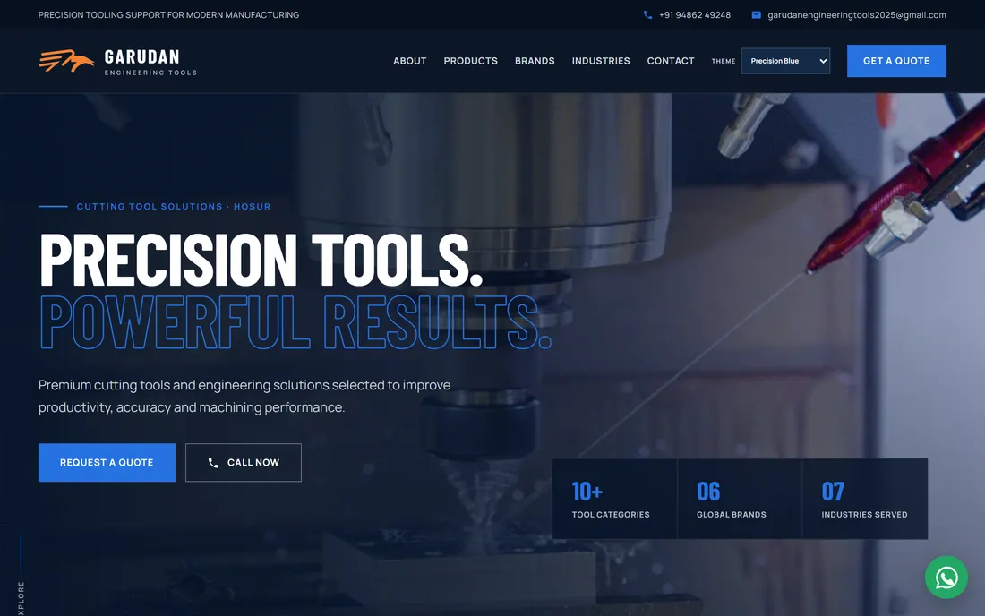Garudan Engineering Tools website