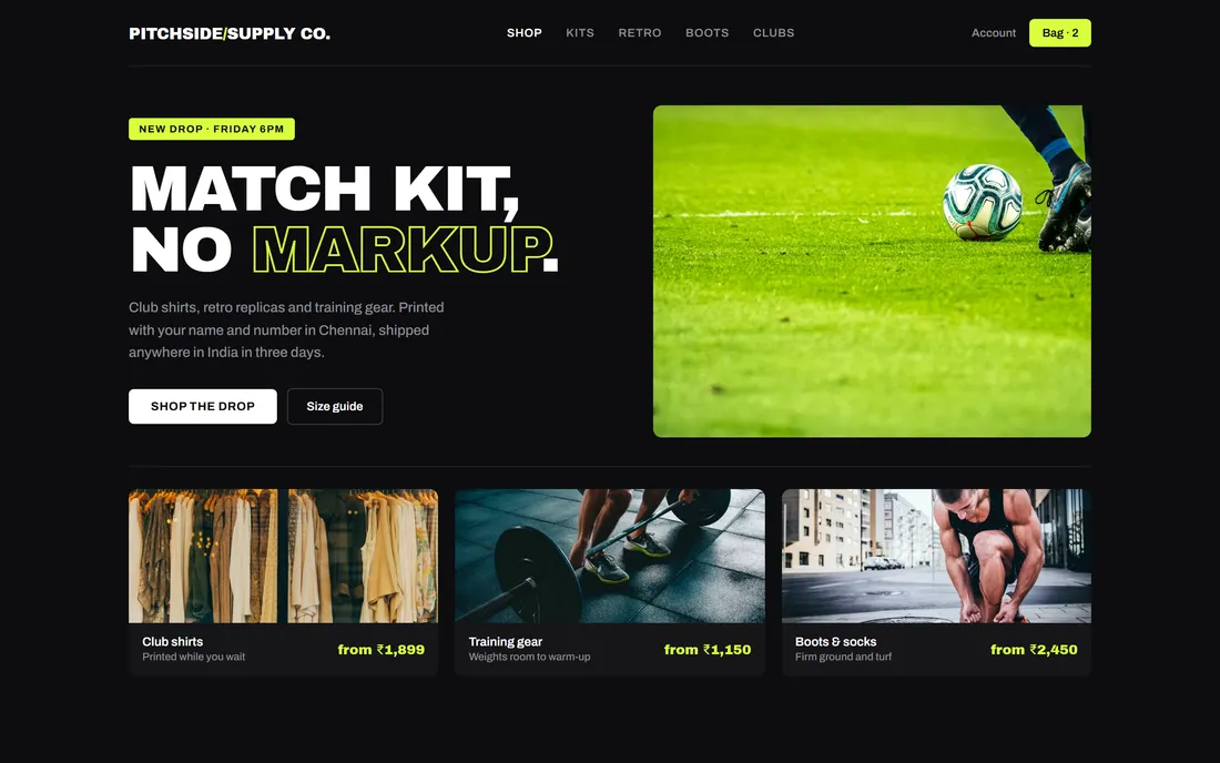Pitchside Supply Co. (demo site)